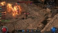 Benedictus is not messing around with his boulders and lightning blasts (Image via GGG)